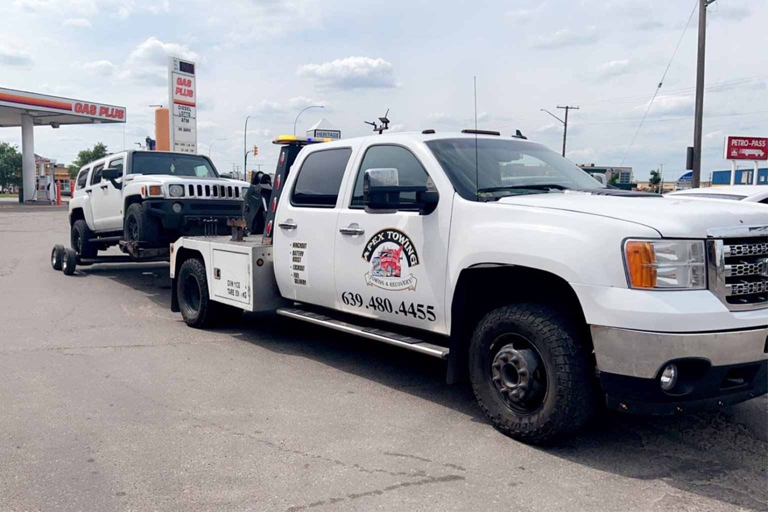 Vehicle recovery from a ditch